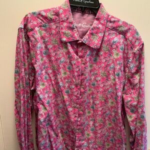 Robert Graham pink Floral print XXL classic